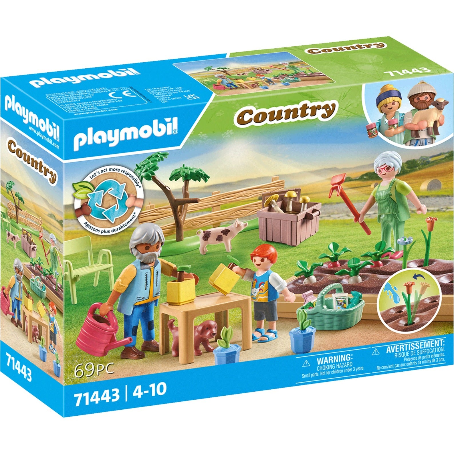 PLAYMOBIL PLAYMOBIL Landelijke Idyllische Moestuin Bij de Grootouders 71443