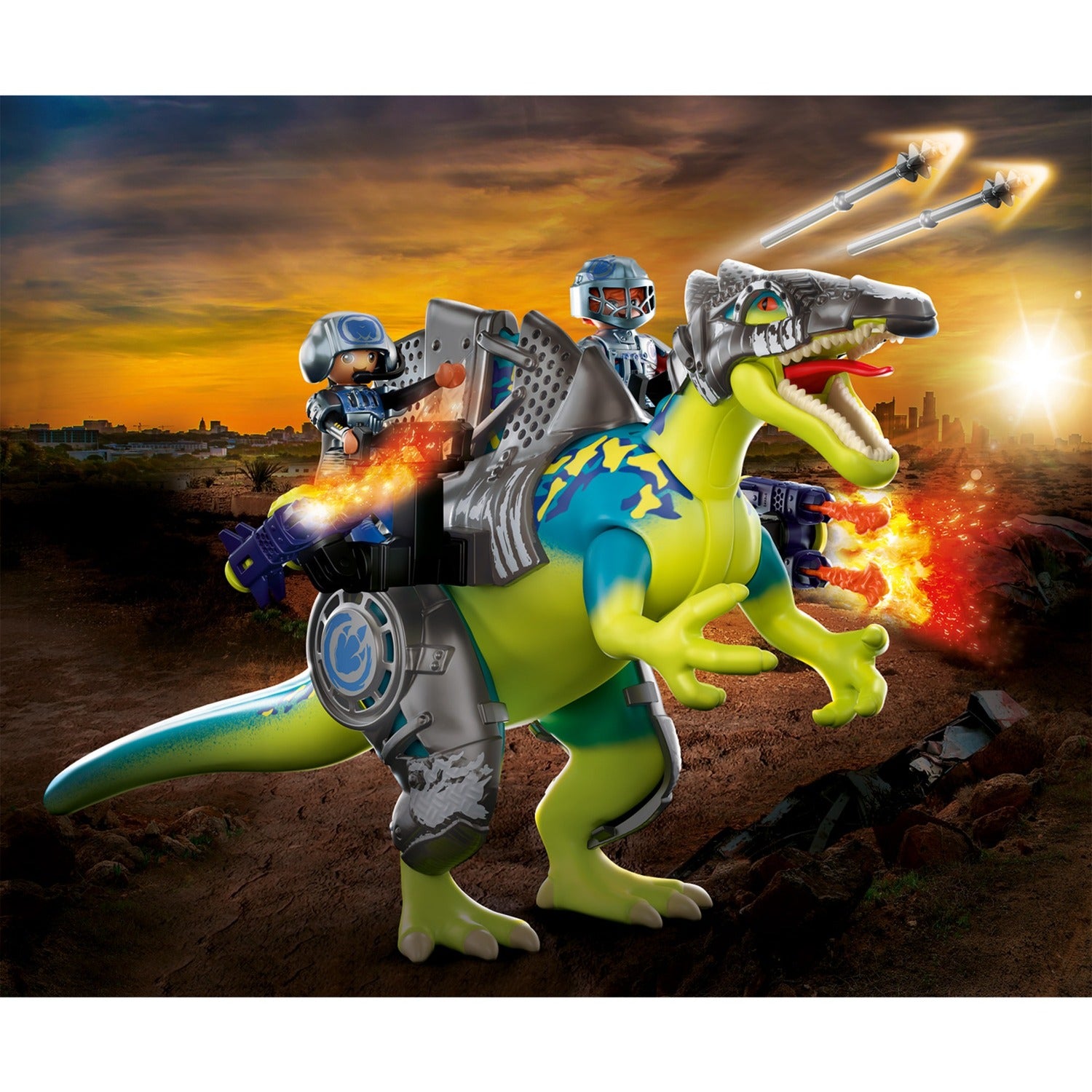 PLAYMOBIL PLAYMOBIL Rise Spinosaurus: dubbele verdedigingskrach