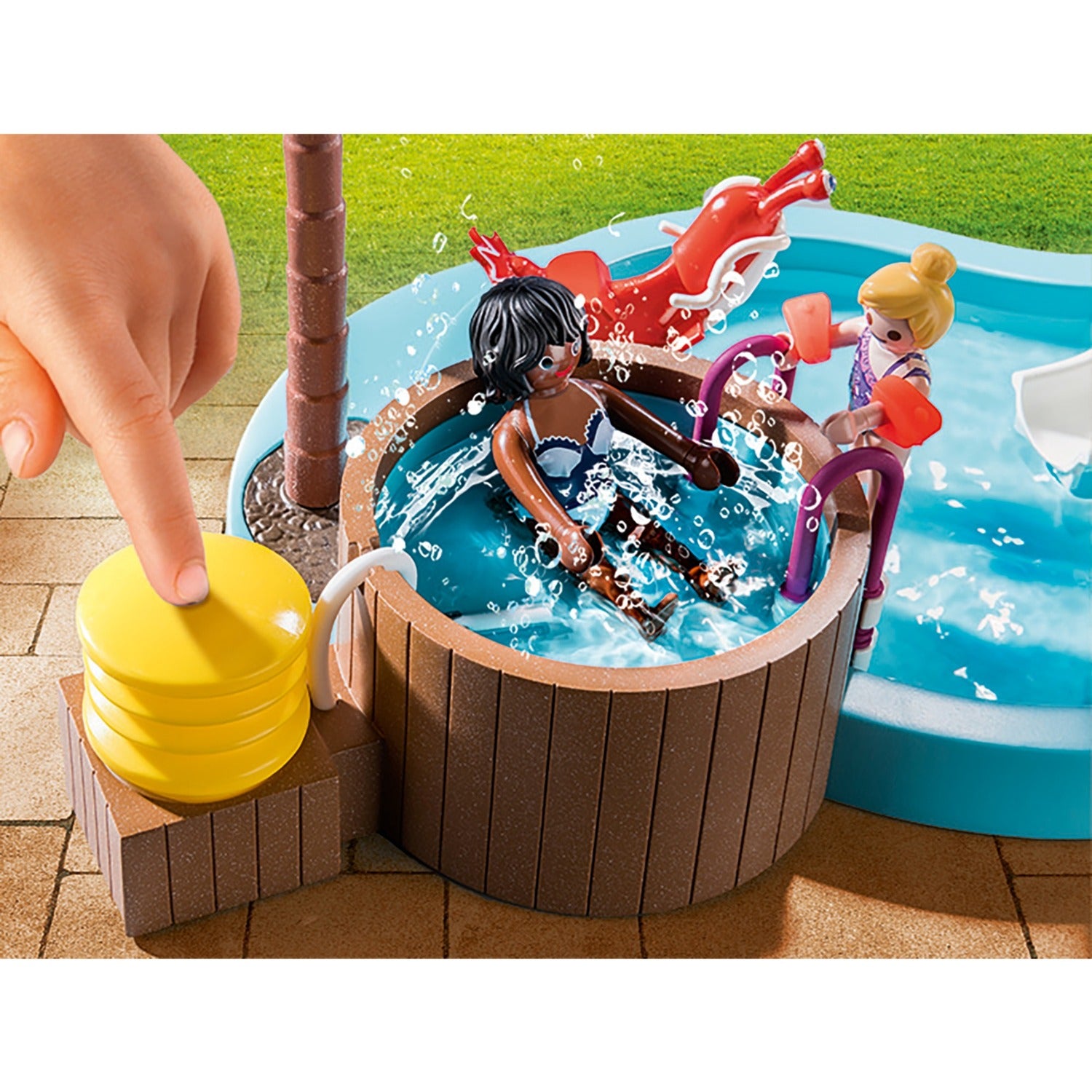 PLAYMOBIL Family Fun Kinderzwembad met Whirlpool 70611