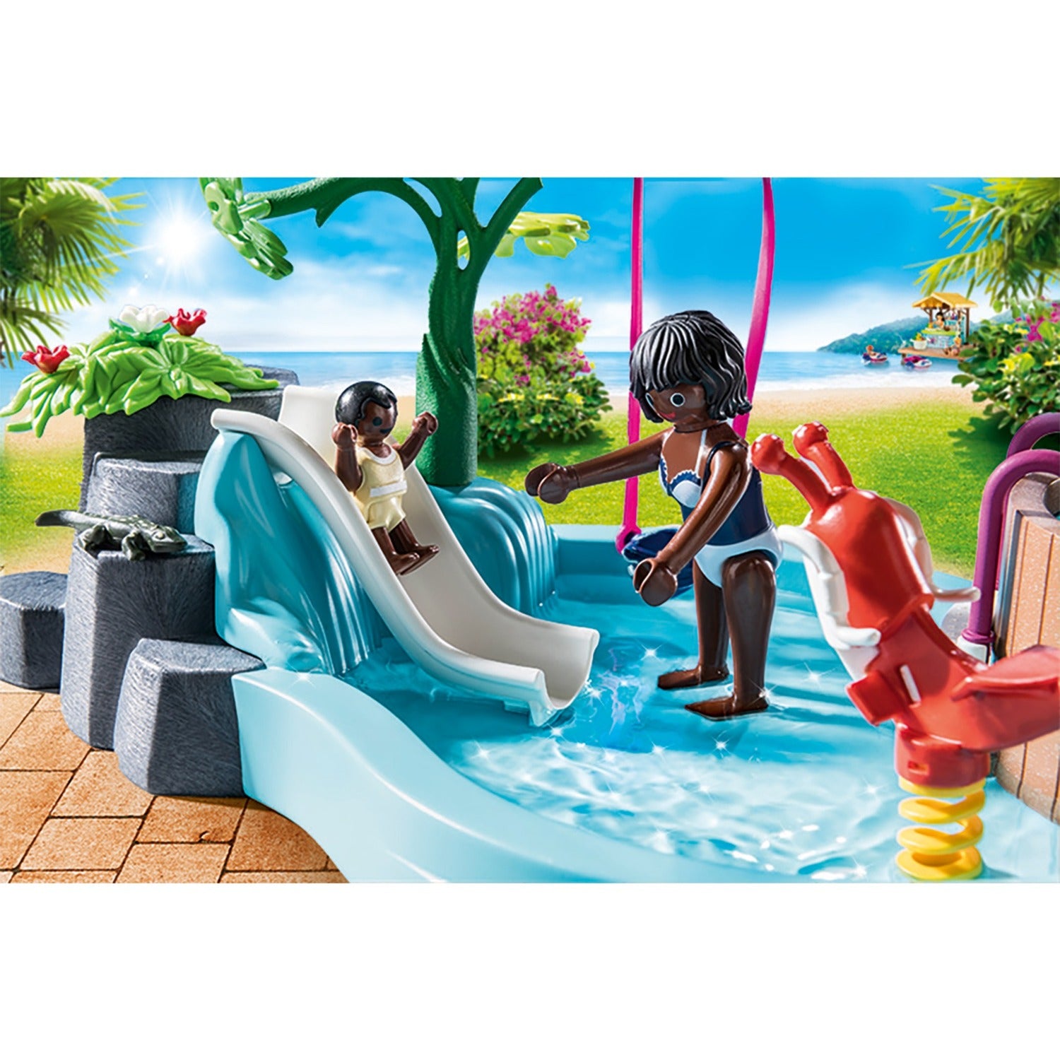 PLAYMOBIL Family Fun Kinderzwembad met Whirlpool 70611