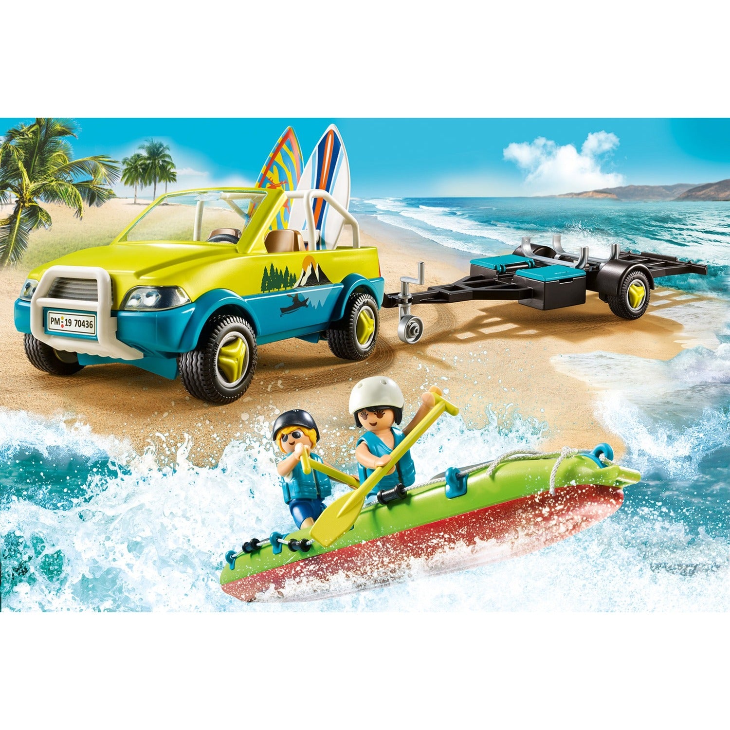PLAYMOBIL 70436 Strandwagen met Kano's