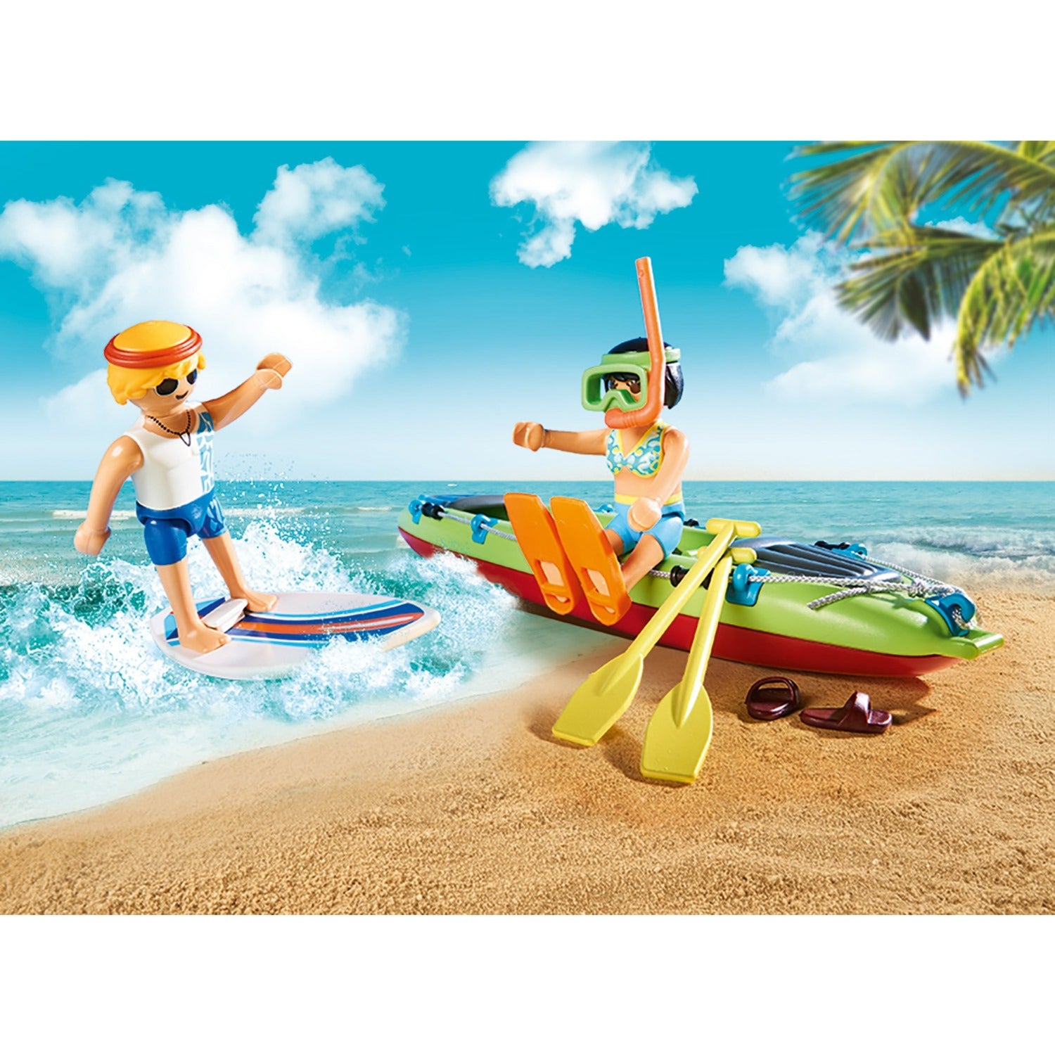 PLAYMOBIL 70436 Strandwagen met Kano's