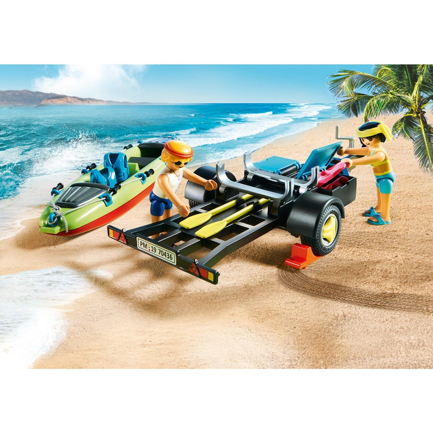 PLAYMOBIL 70436 Strandwagen met Kano's