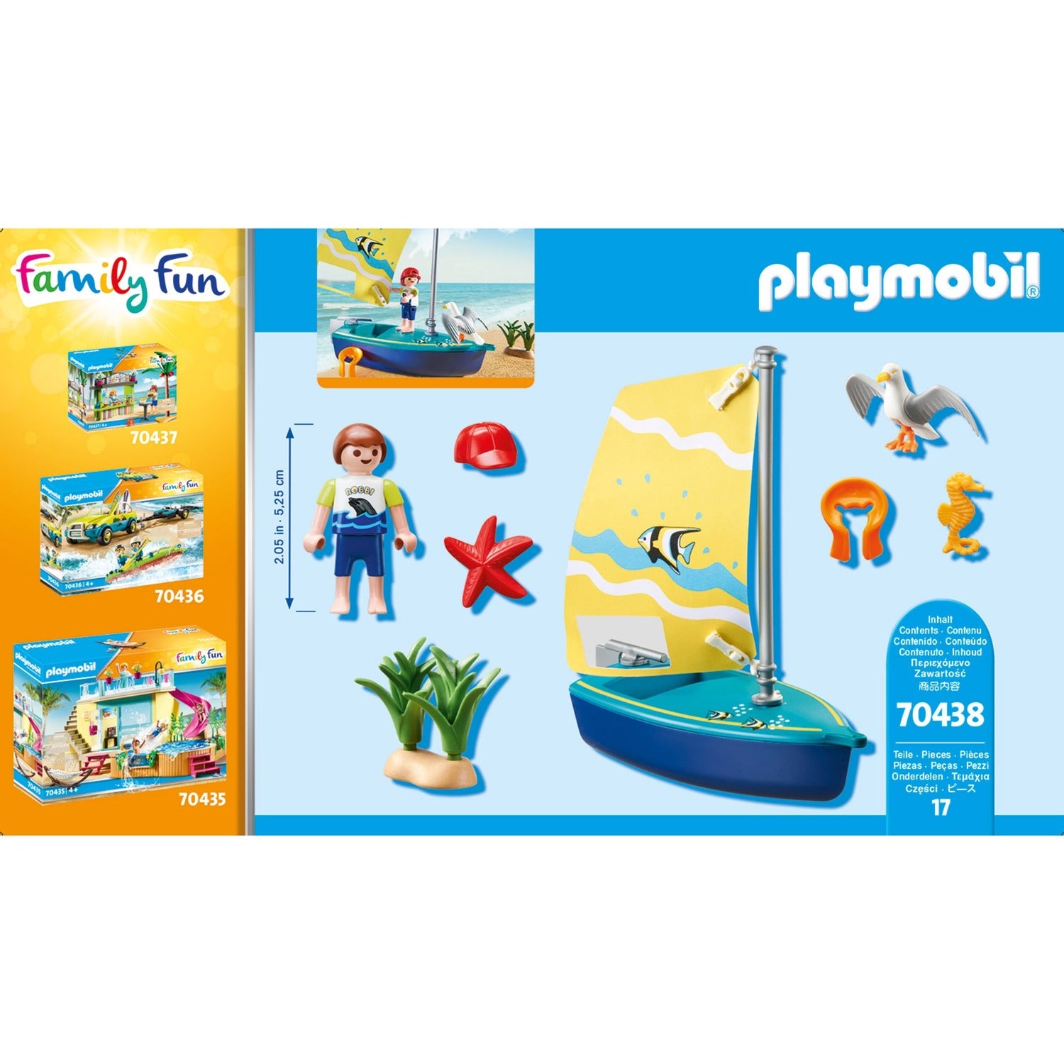 PLAYMOBIL Family Fun Zeilbootje 70438
