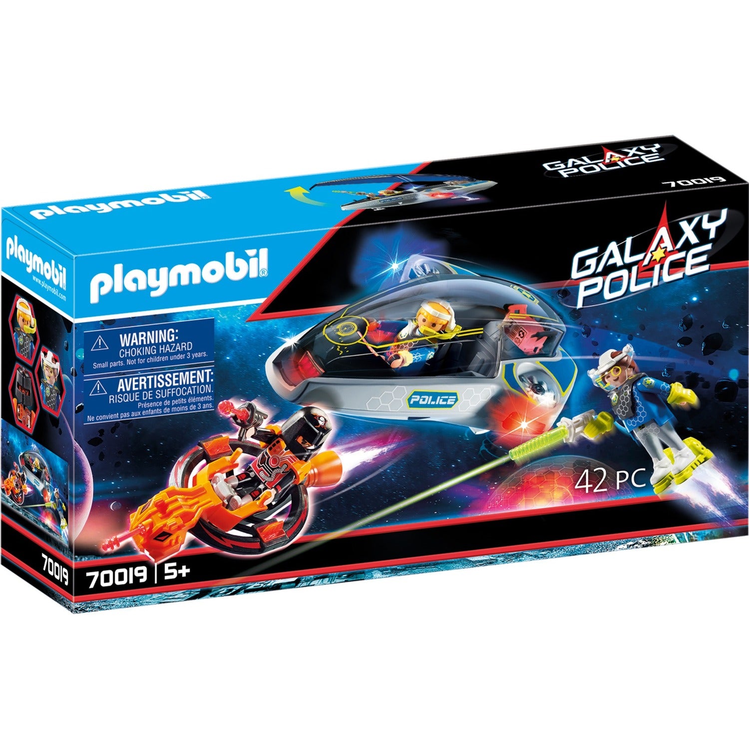 PLAYMOBIL PLAYMOBIL Galaxy Police Galaxy politie zweefvliegtuig