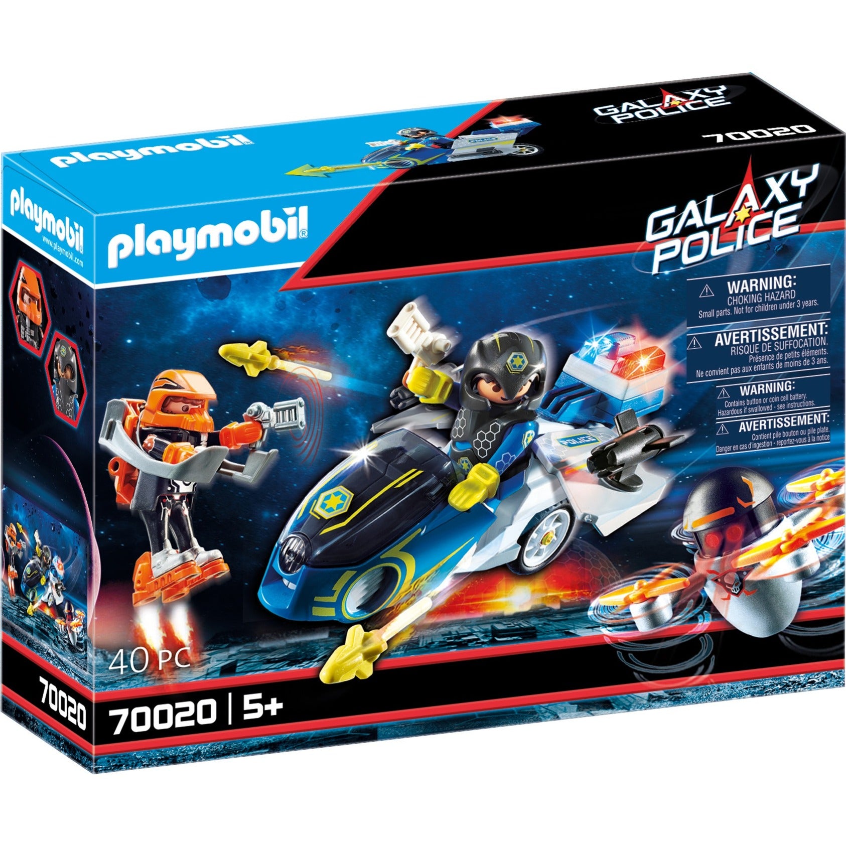 PLAYMOBIL PLAYMOBIL Galaxy Politie Galaxy politiemotorfiets