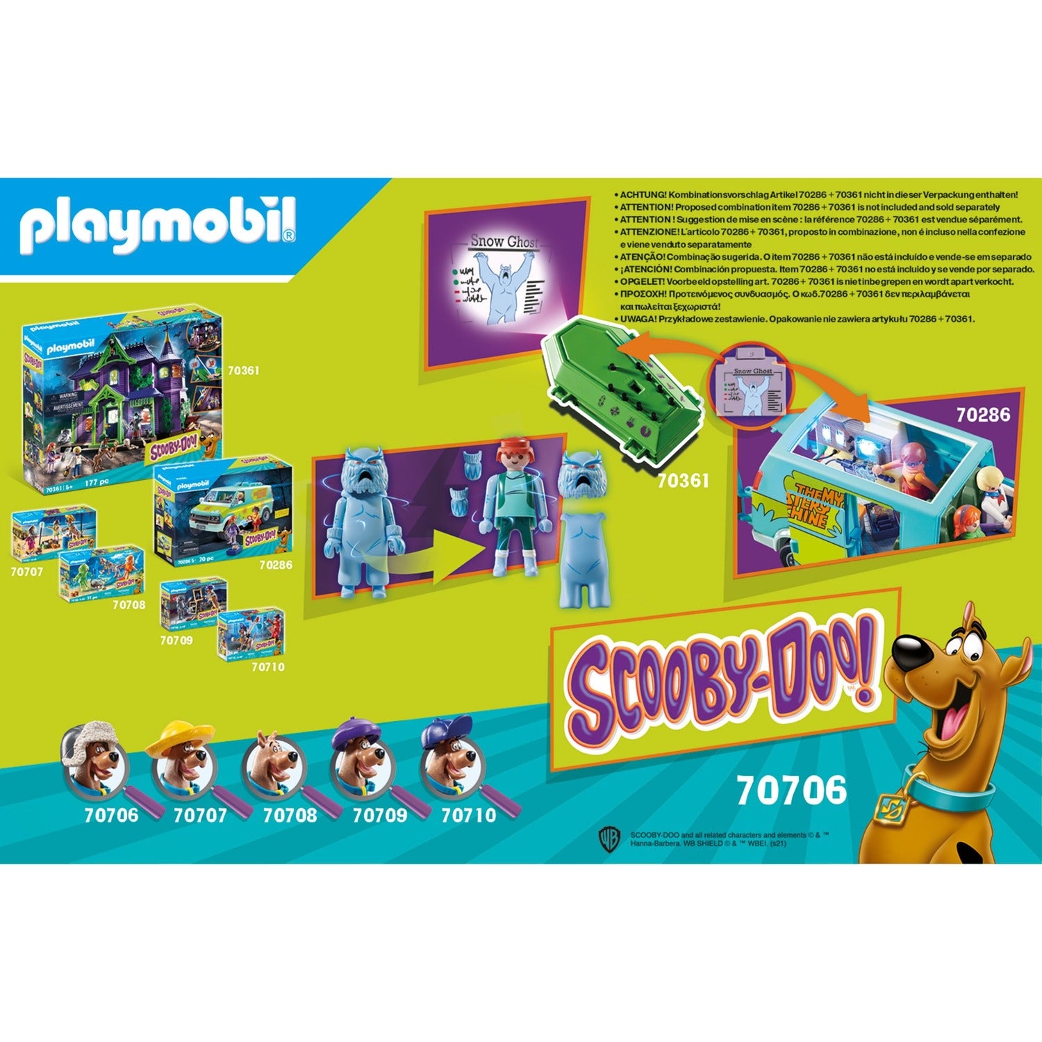PLAYMOBIL PLAYMOBIL SCOOBY-DOO! Avontuur ontmoette Sneeuwgeest