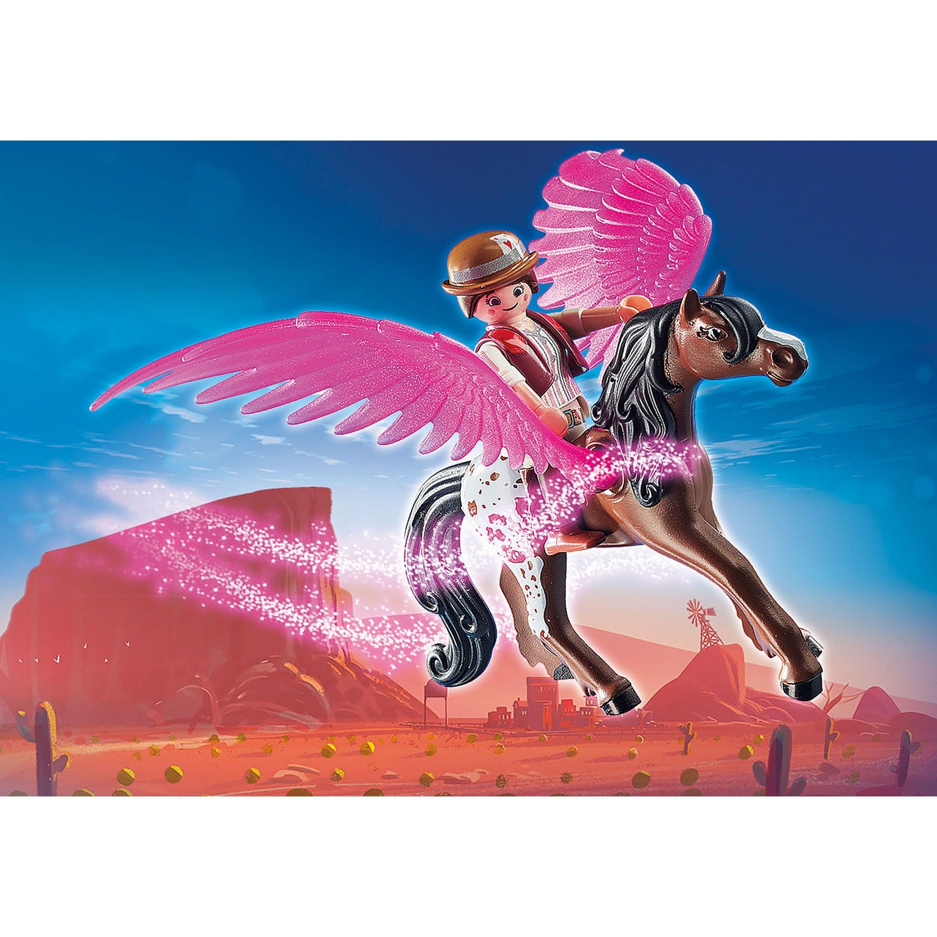 PLAYMOBIL PLAYMOBIL DE FILM Marla en Del met gevleugeld paard