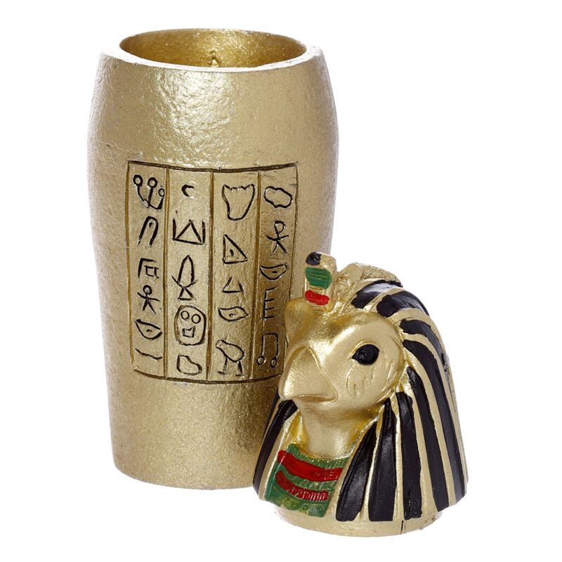 Egyptische mummie kruik goudkleurig