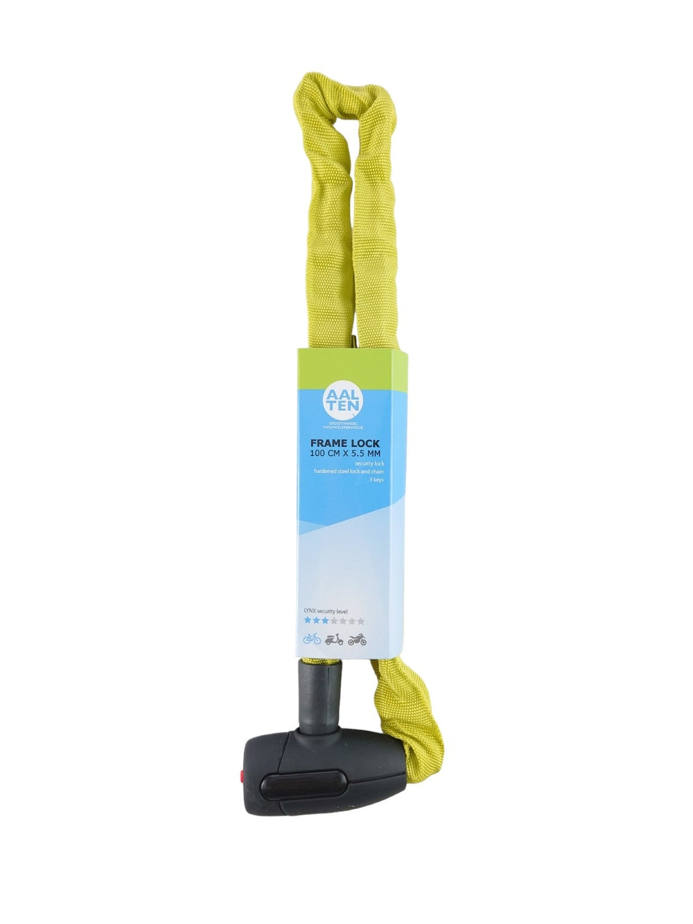 Antivol Porteur cityline 85cmx5.5mm vert
