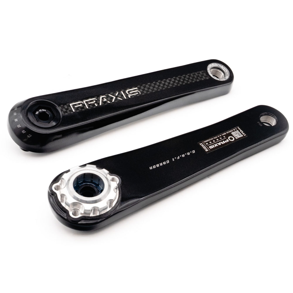 Praxis crankstel e-race tq-hpr40 carbon 165mm
