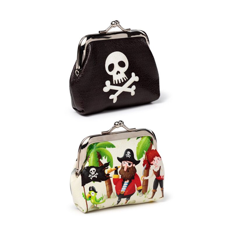 Jolly Roger piraat portemonnee met knip