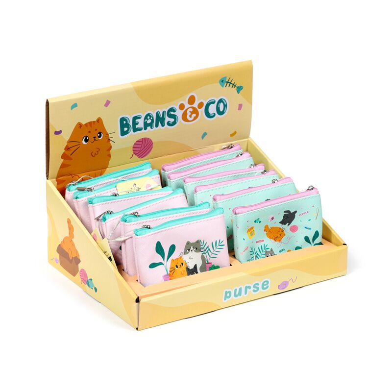 Bonen co katten pvc portomonnee
