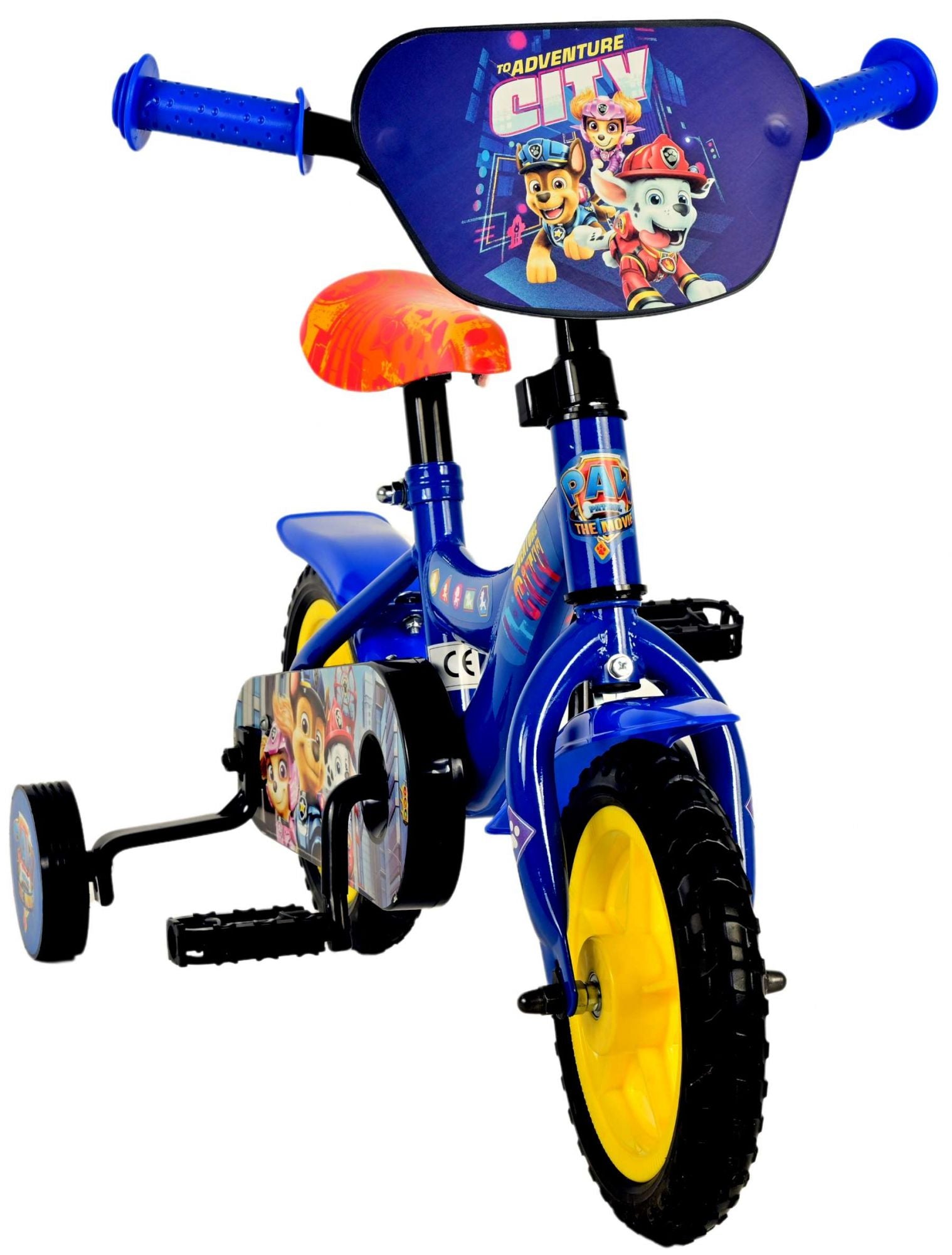 Paw Patrol the Movie Kinderfiets - Jongens - 10 inch - Blauw - Doortrapper