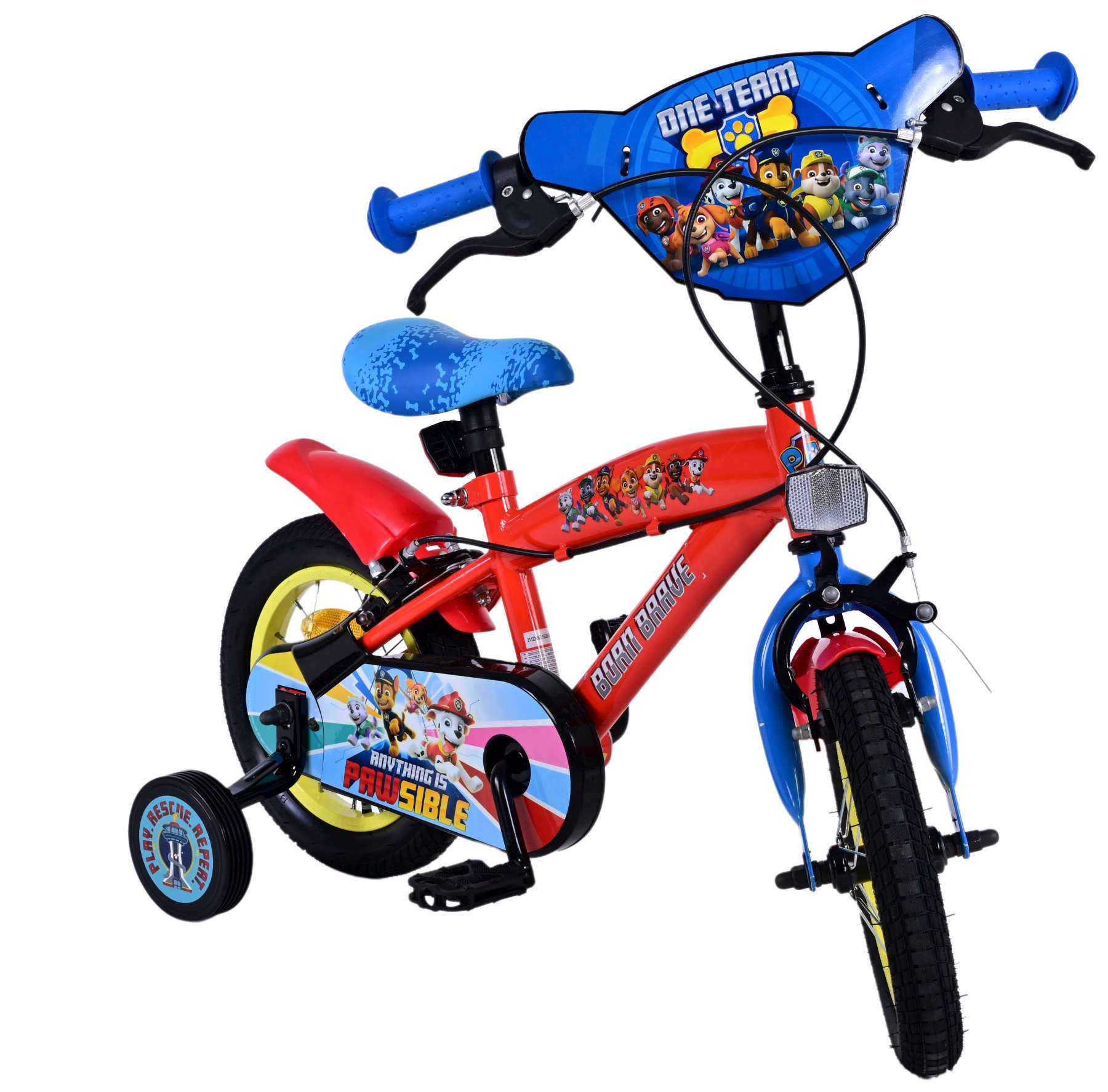 Paw Patrol Kinderfiets - Jongens - 12 inch - Twee handremmen