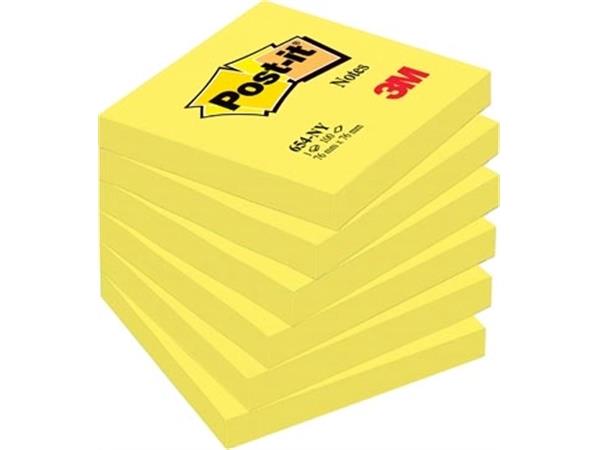 Post-it notes ft 76 x 76 mm, neongeel (100 vel)