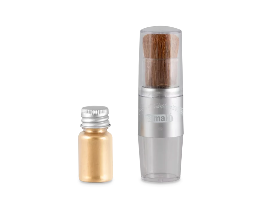 Namaki set kwast en glitter - goud