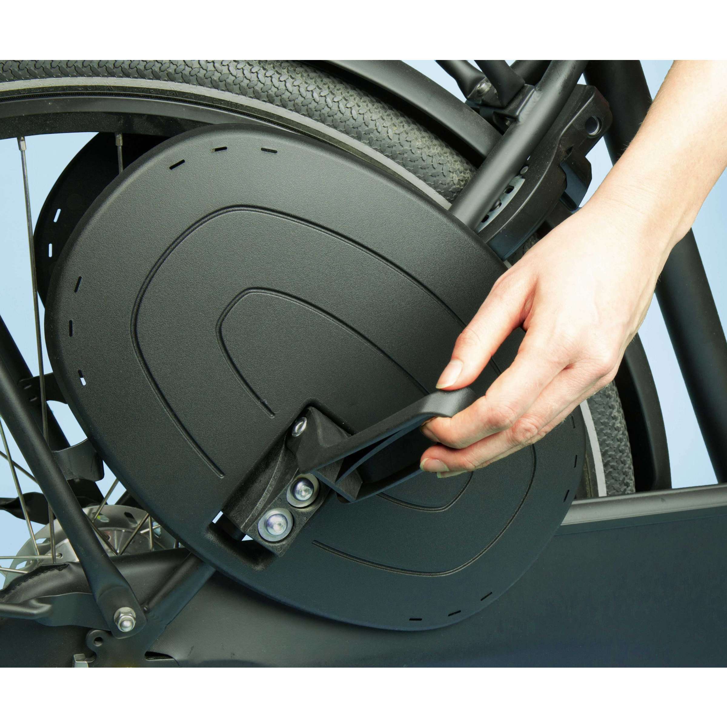 Qibbel set voetbeschermingsplaten junior 6+ - zwart