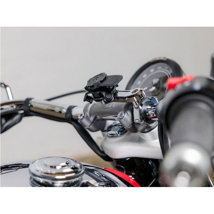 Quad lock motorcycle handlebar mount pro - chrome