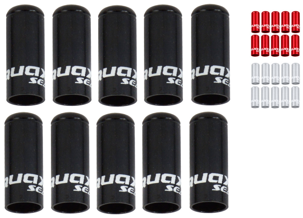Quaxar aluminium end caps sealed 5 mm for outer brake cover (10 pieces) | rot