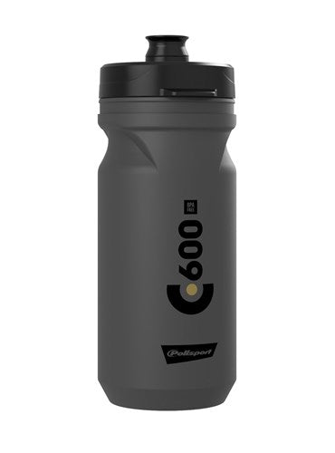 Polisport bidon 600ml grijs zwart