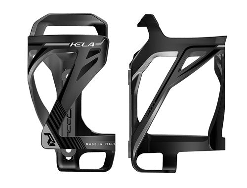 Raceone bottle cage Kela matt black also from the side