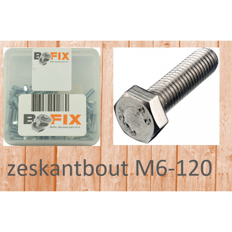 Bofix hex bolt m6-120 (12pcs)