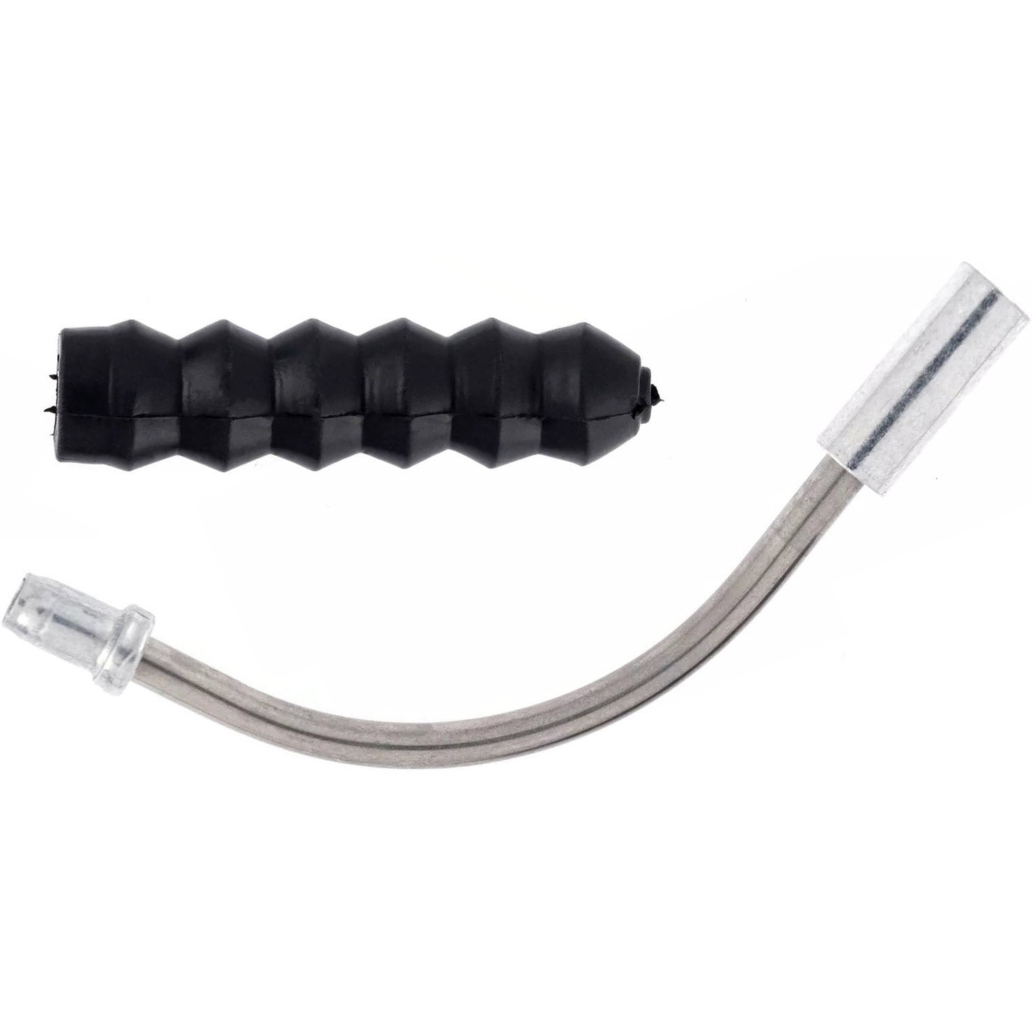 kabelbochten V-brake rubbers 90º 6 stuks zilver