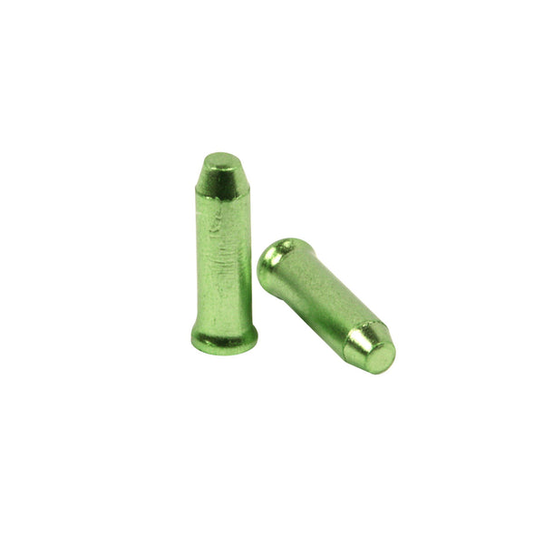 Capuchons anti-effilochage Elvedes 2.3mm vert (10x) alun. CP2012016