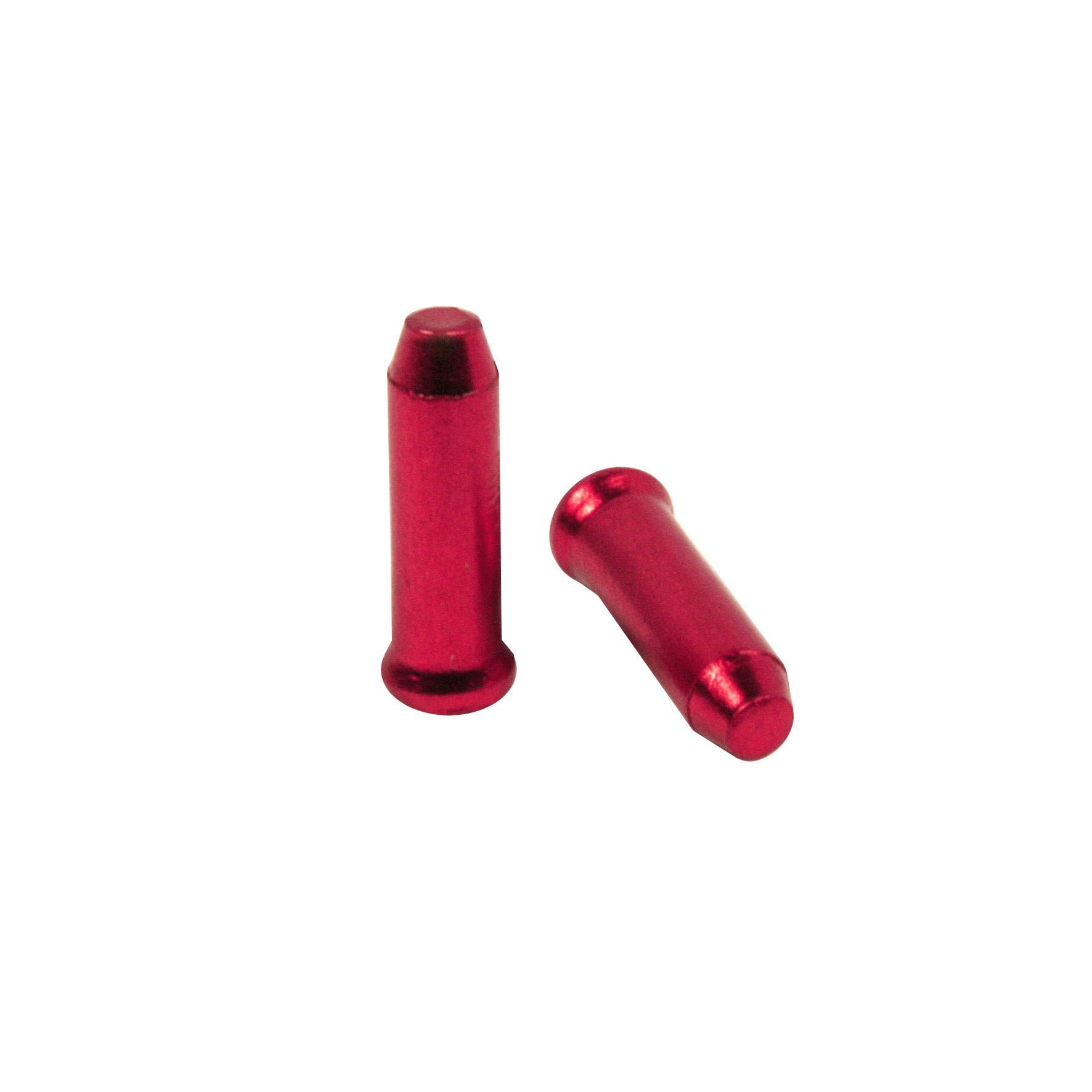 Elvedes anti-fray caps 2.3mm aluminum red (10pcs)
