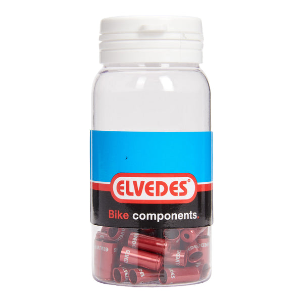 Chapeau de câble Elvedes 5mm scellé rouge (50x) alun. VLE2012004