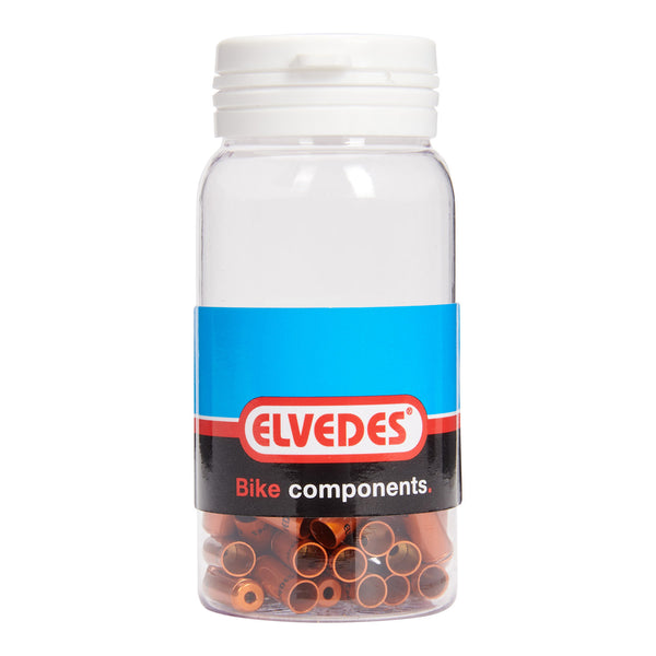 Chapeau de câble Elvedes 5mm scellé orange (50x) alun. VLE2012006
