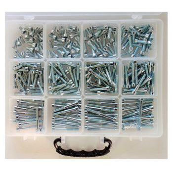 Bofix 214691 Assortiment de boîtes 12 compartiments Vis Allen galvanisées