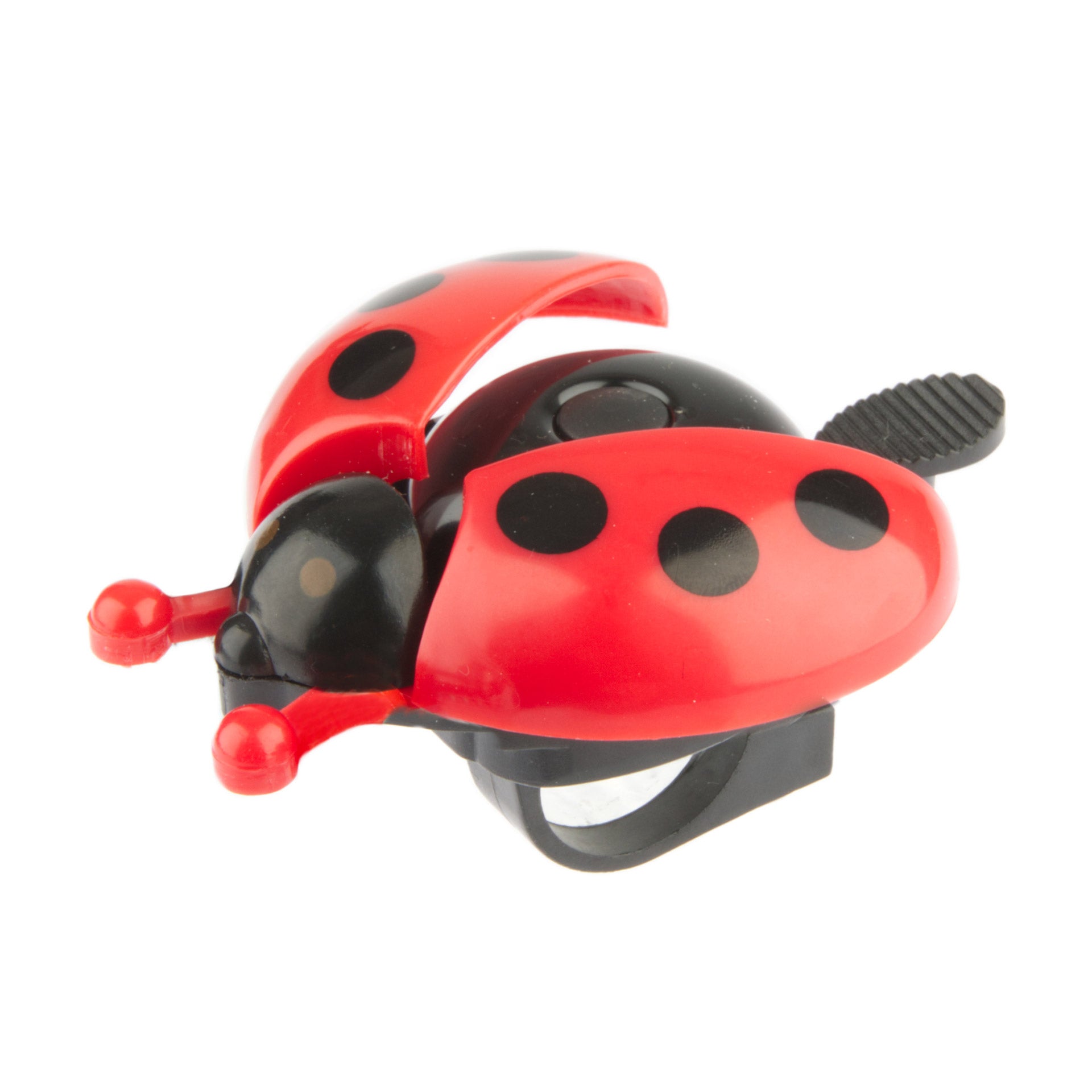Fietsbel Pexkids Ladybugs met open vleugels - rood zwart