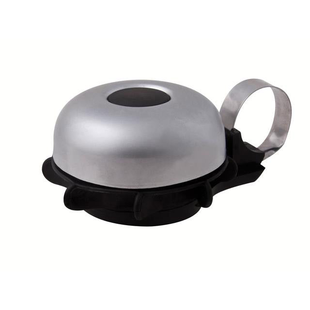 Spanninga bel Easyring draai-type chroom zwart