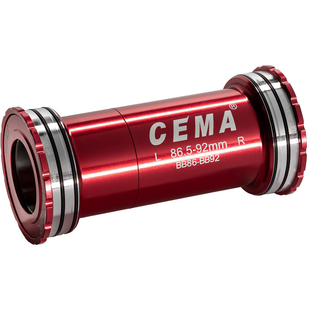 CEMA-beugelas BB86-BB92 Int. Shimano-Keramisch-Rood