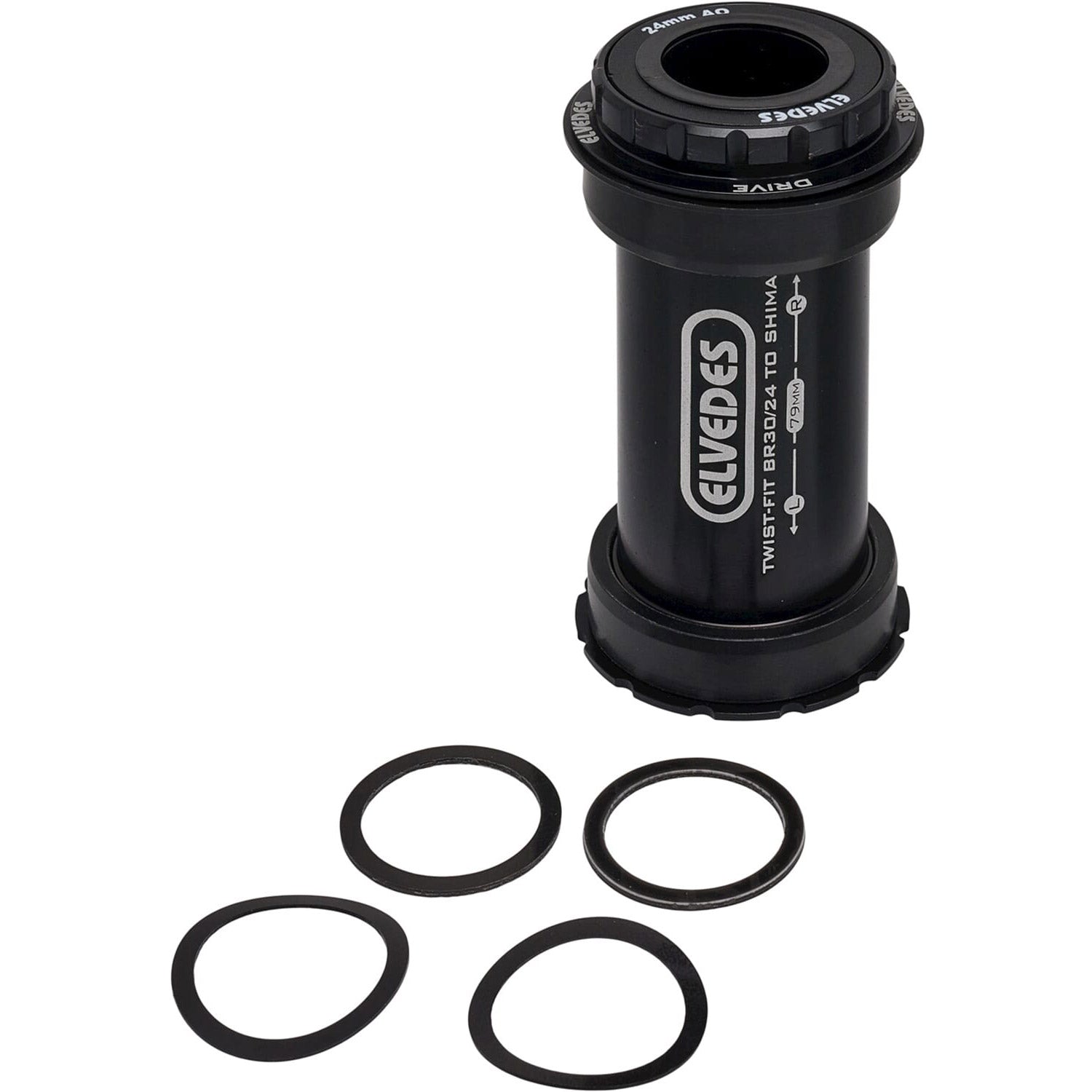 Elvedes trapas adapter Twistfit BB Rechts Shimano 24mm