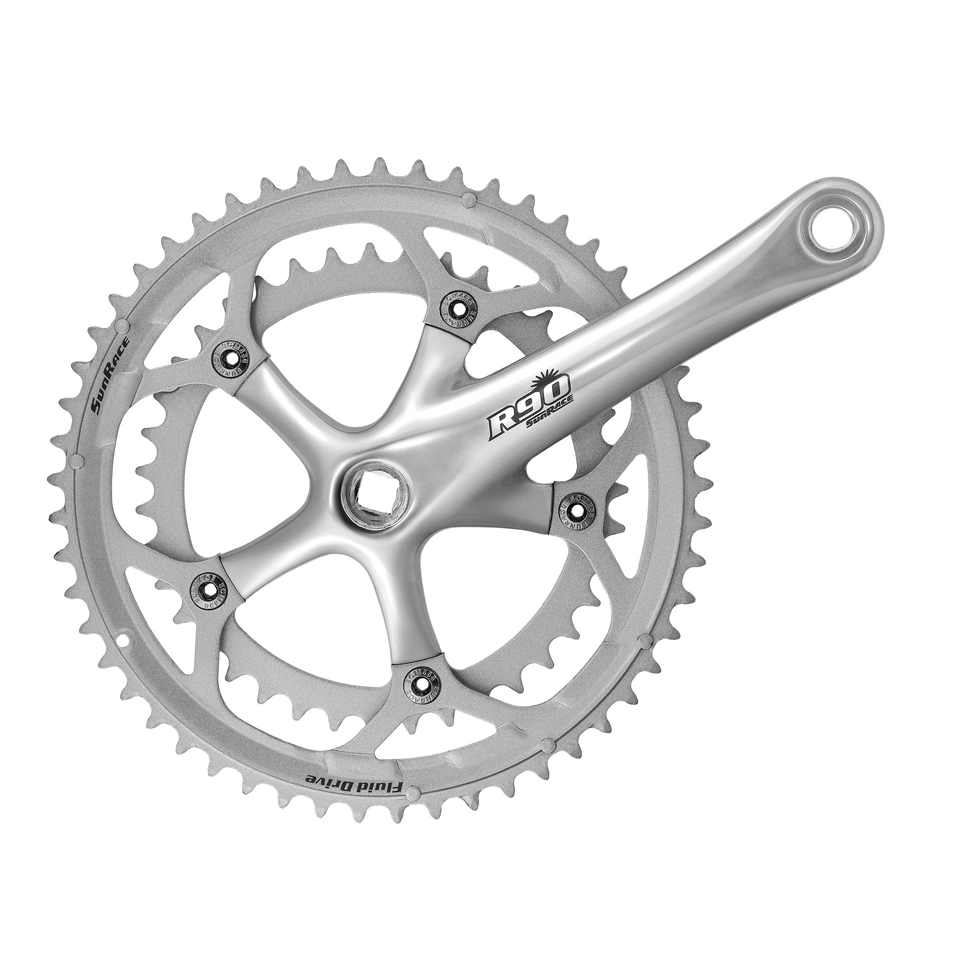 Pédalier Sunrace fcr96 9 vitesses 50 34t. aluminium 170mm