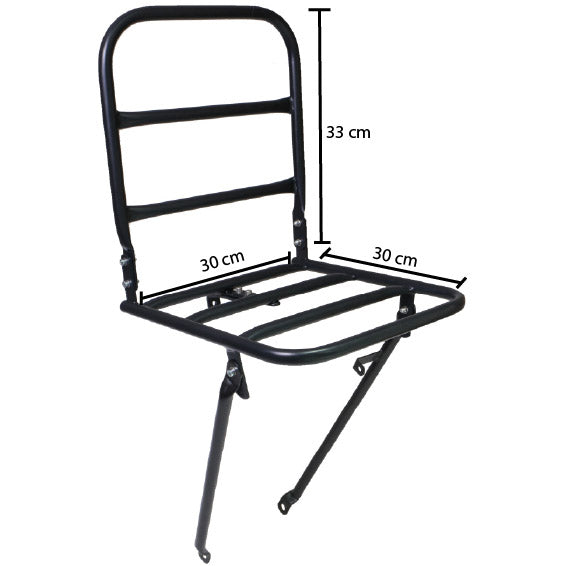 voordrager met kroonboutmontage 30 x 30 cm staal matzwart