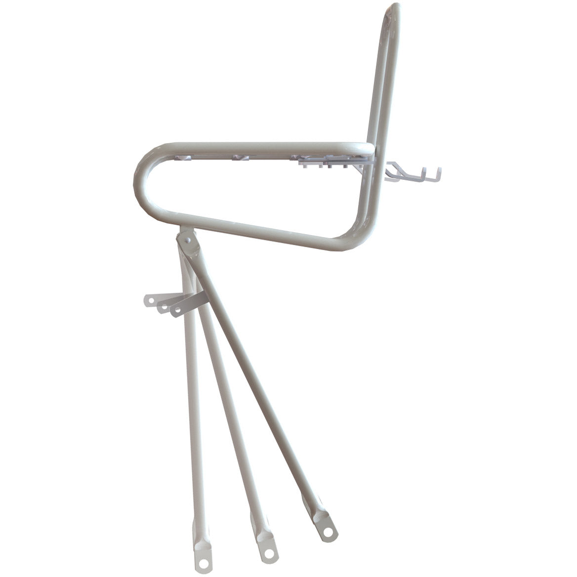 Steco gladde voordrager 25cm kroonboutmontage wit