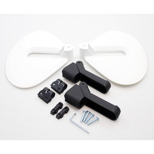 Beschermkit en voetrusten Guppy Junior - wit