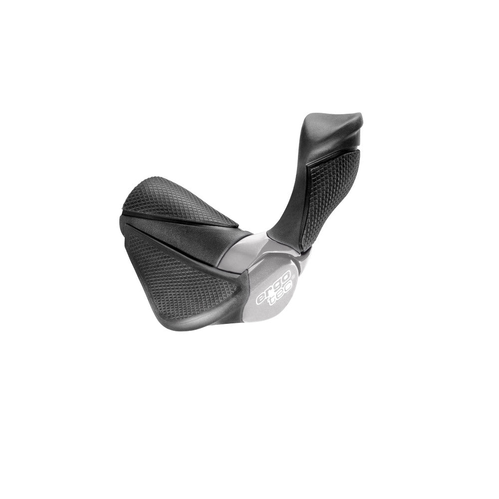 Eerste handvatpaar ergotec mf2 kraton aluminium 130 + 87 mm - zwart