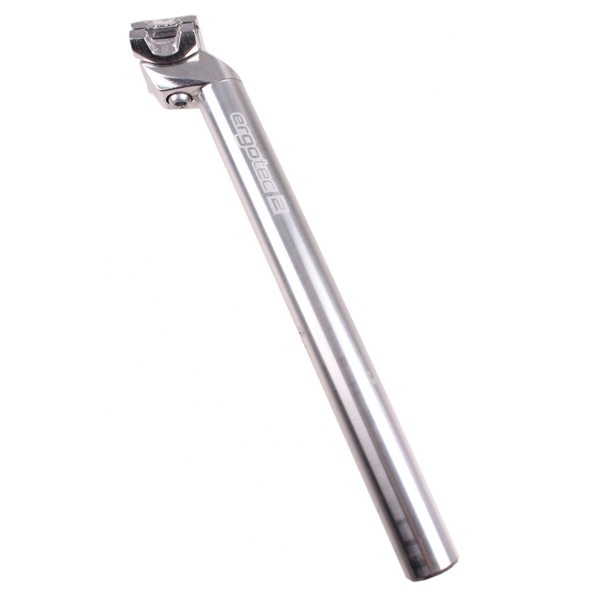 Ergotec seatpost alu. silver 31.2 setback 18mm