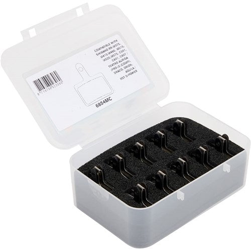 Jeu de plaquettes de frein à disque Elvedes metalic carbon Shimano divers Tektro Draco Orion Aquila RST (10 paires)