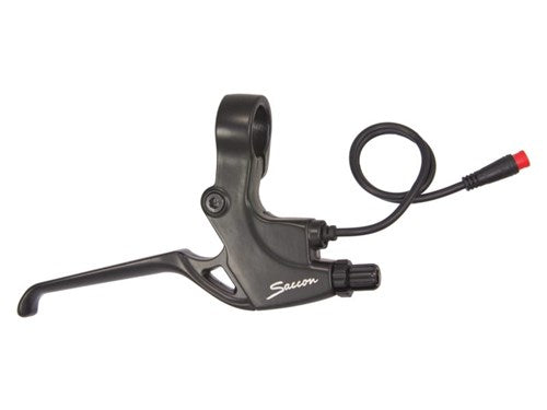 Saccon remhendelset voor e-bike met magnetische rem beslissende schakelaar. zwartzilver