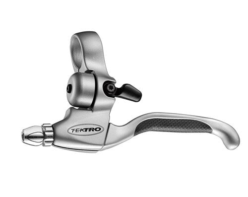 Paire de leviers de frein Tektro CL530TS+CL535RT V-brake avec sonnette de vélo intégrée - noir satiné