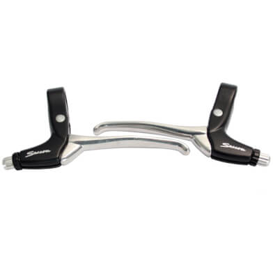 Saccon remgreepset l211 canti rollerbrake zwart zilver