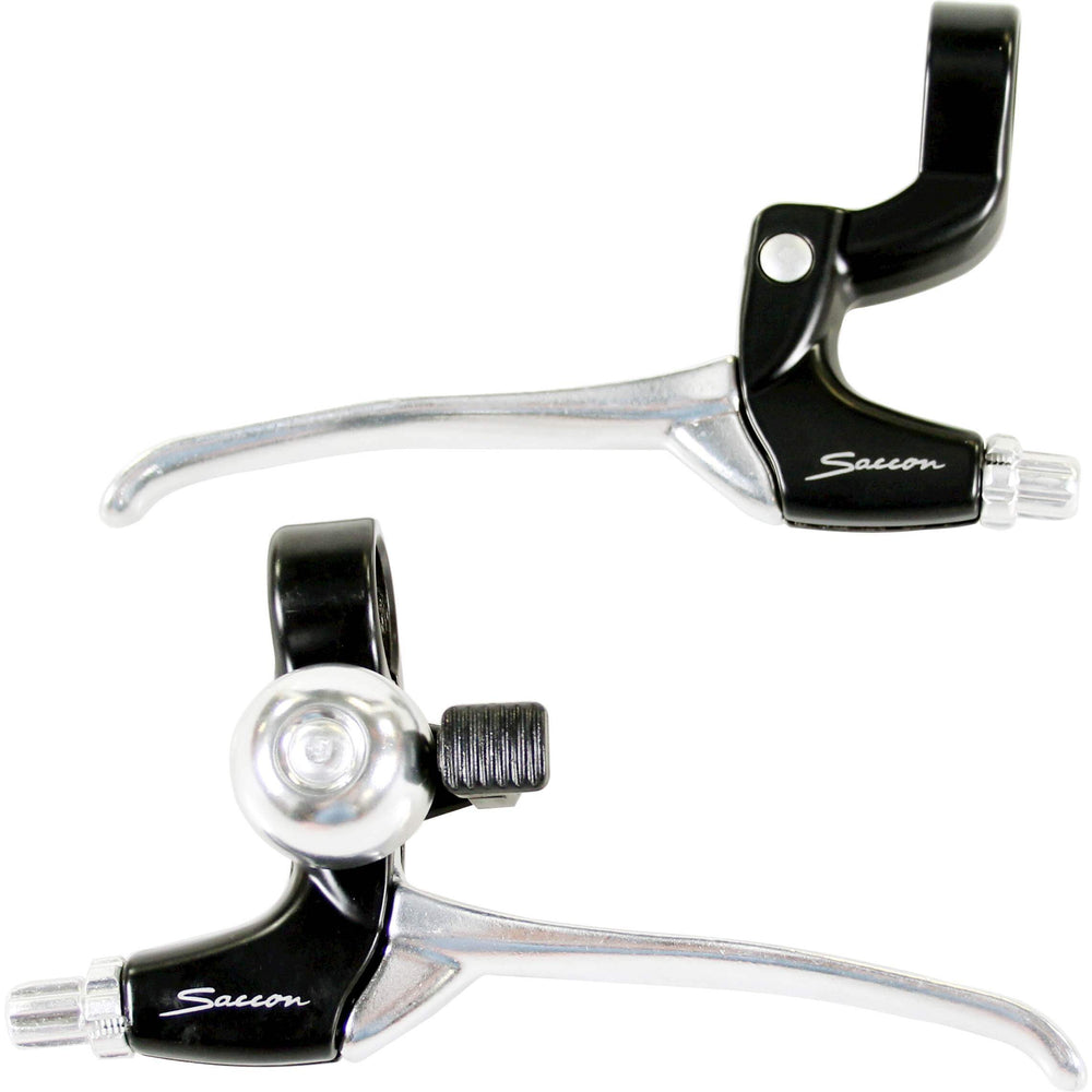 VWP Saccon Jeu de leviers de frein avec cloche Shimano Nexus 7V noir argent