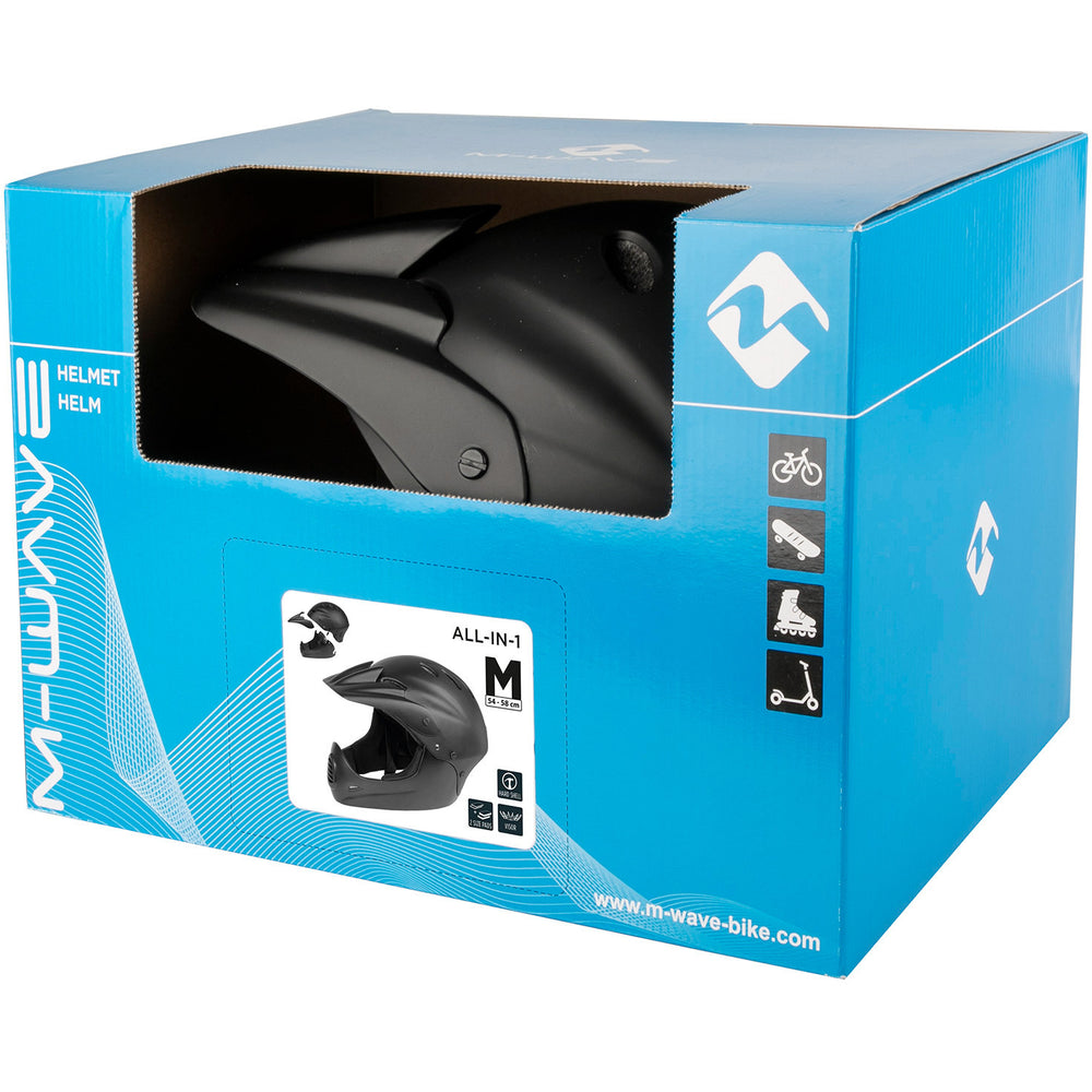 casque de vélo Downhill unisexe ABS noir mat taille 58-61 cm L