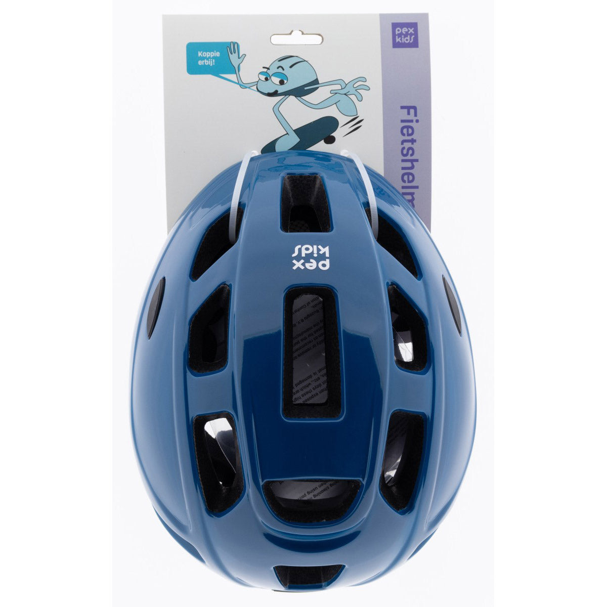 Pexkids kinderhelm in-mold 52-56cm blauw